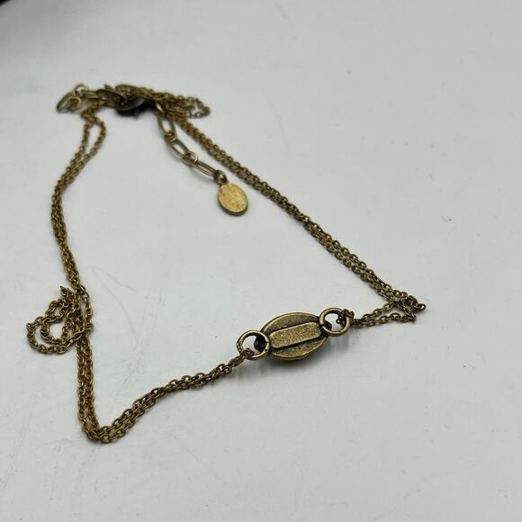 Michal Golan Turquoise and Black Evil Eye Necklace on Double Chain Rhinestone - Picture 5 of 15